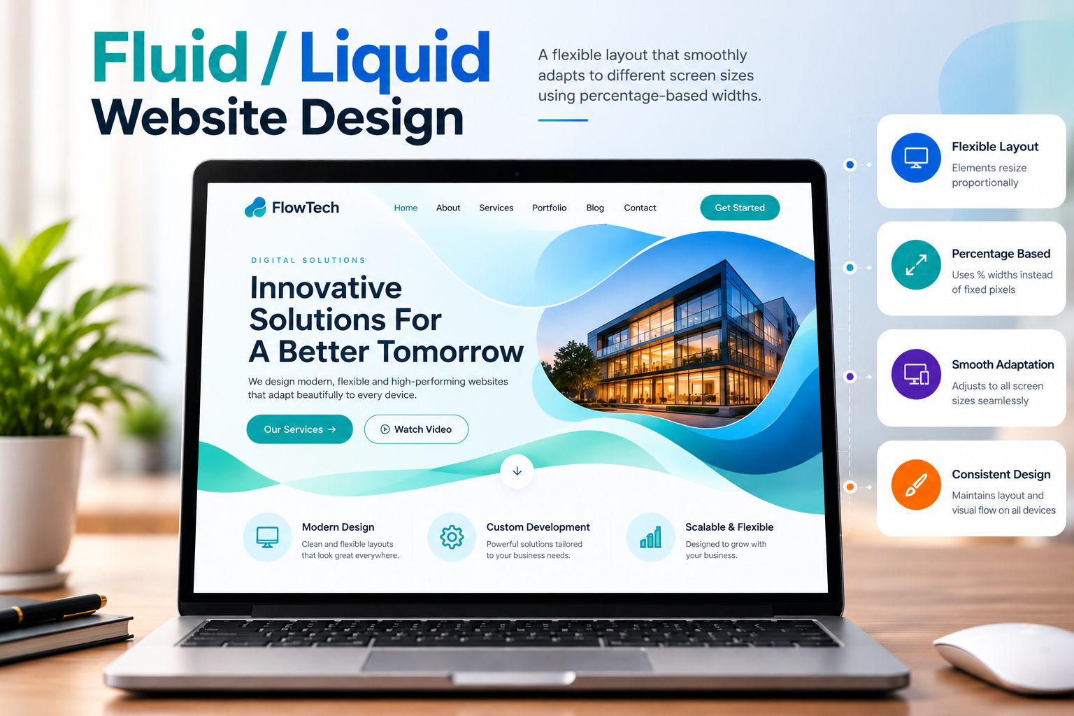 Fluid / Liquid Website Design - Expert Design Hub